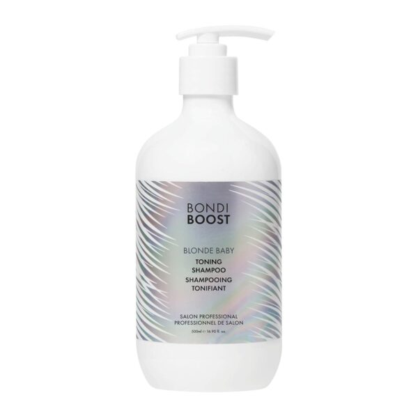 Bondi boost Blonde Baby Toning Purple Shampoo - Soft + Shiny Hair Shampoo For Blonde Hair - Eliminate Brassy Tones + Brighten Hair - Hydrate + Nourish Purple Shampoo - Sulfate-Free - 16.90fl oz