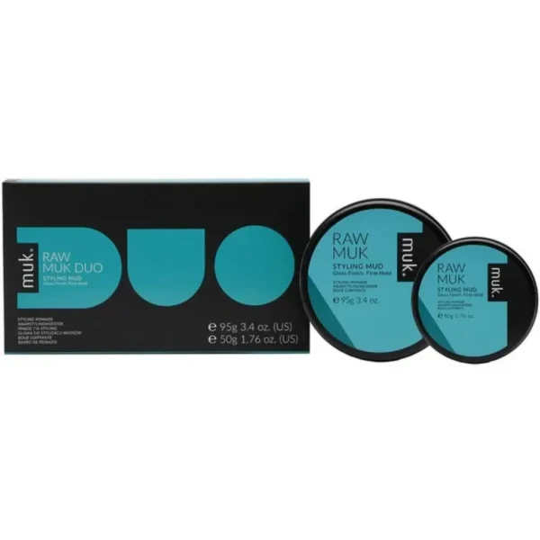 Muk Hair Raw Muk Gloss Finish Style Mud 2 pack (95g + 65g) Discount