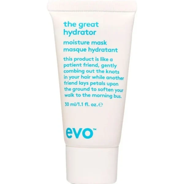 EVO The Great Hydrator Moisture Hair Mask - Moisturise, Add Softness & Shine, Nourishing & Hydrating Treatment for Dry Hair