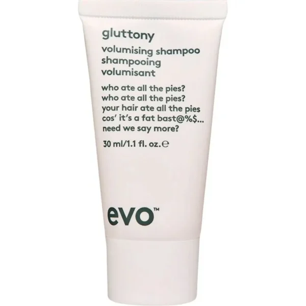 EVO Gluttony Volumising Shampoo - Volumizing Shampoo for All Types of Hair - Adds Lift, Body Shine, Strength & Elasticity